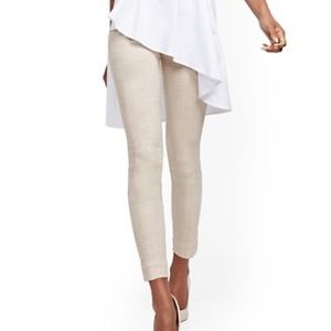 Whitney High-Waisted Pull-On Ankle Pant - Tan